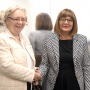 15 October 2019 National Assembly Speaker Maja Gojkovic and the UN Office Geneva Director-General Tatyana Valovaya